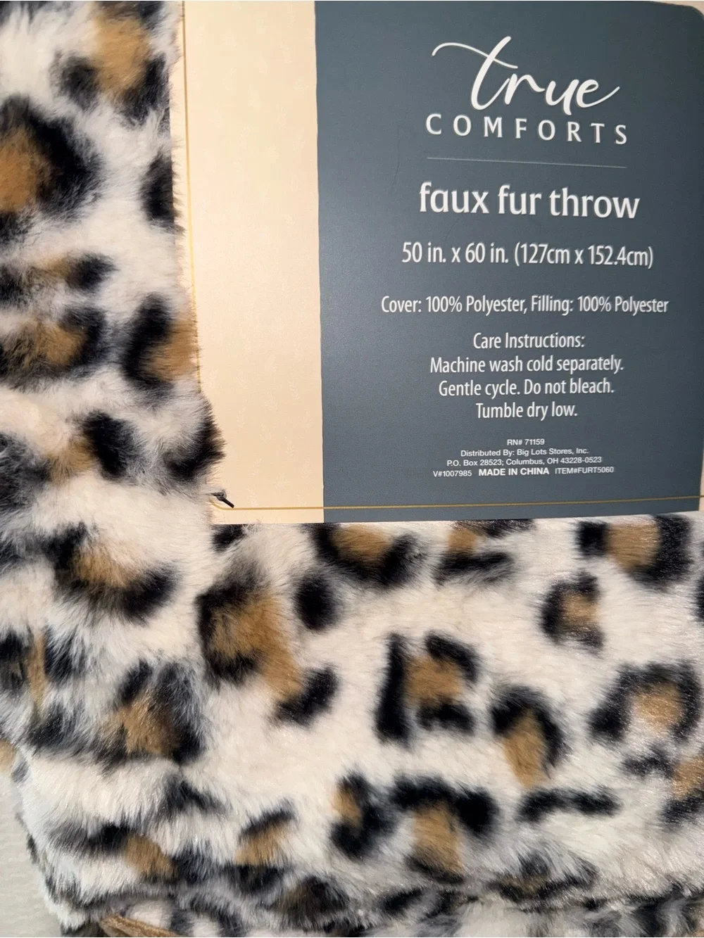 Faux Fur Leopard Print Pencil Skirt - Beige/Tan